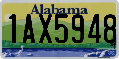 AL license plate 1AX5948