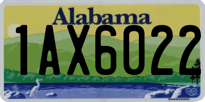AL license plate 1AX6022