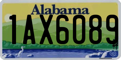AL license plate 1AX6089