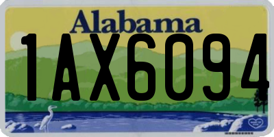AL license plate 1AX6094