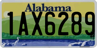 AL license plate 1AX6289