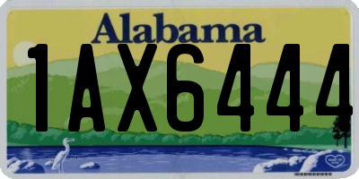 AL license plate 1AX6444