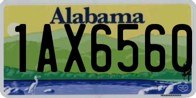 AL license plate 1AX6560