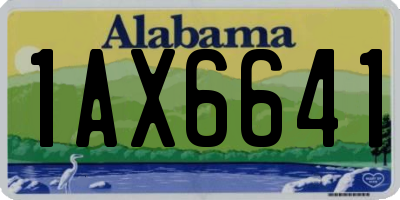 AL license plate 1AX6641