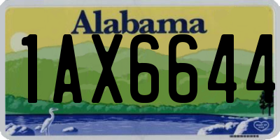 AL license plate 1AX6644