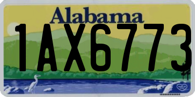 AL license plate 1AX6773