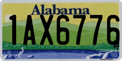 AL license plate 1AX6776