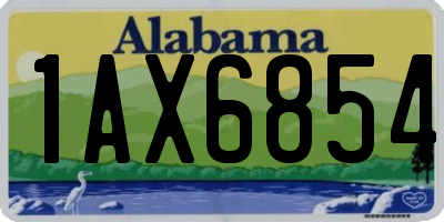 AL license plate 1AX6854