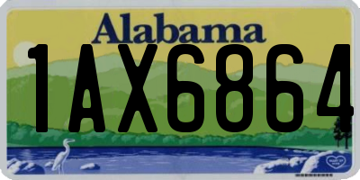 AL license plate 1AX6864