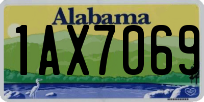 AL license plate 1AX7069