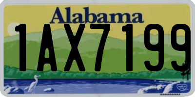 AL license plate 1AX7199