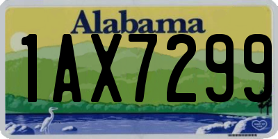 AL license plate 1AX7299