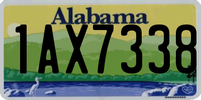 AL license plate 1AX7338