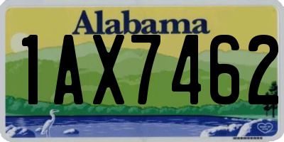 AL license plate 1AX7462