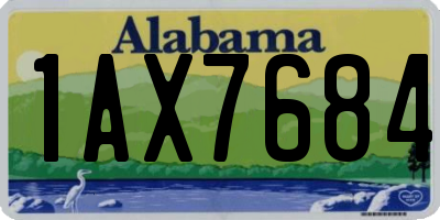 AL license plate 1AX7684
