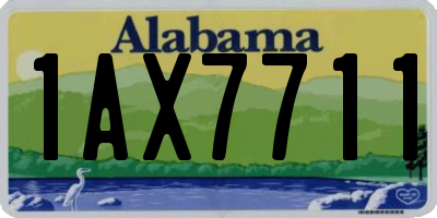 AL license plate 1AX7711