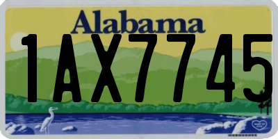 AL license plate 1AX7745