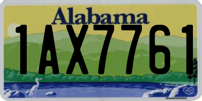 AL license plate 1AX7761