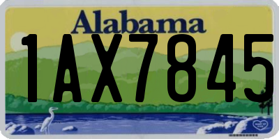 AL license plate 1AX7845