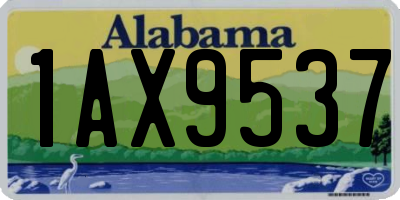 AL license plate 1AX9537