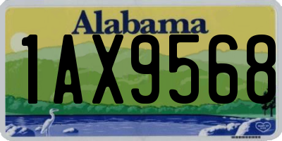 AL license plate 1AX9568