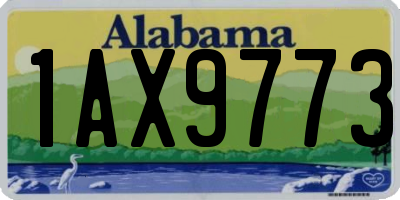 AL license plate 1AX9773