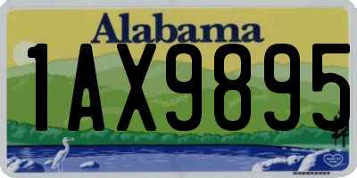 AL license plate 1AX9895