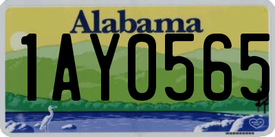 AL license plate 1AY0565
