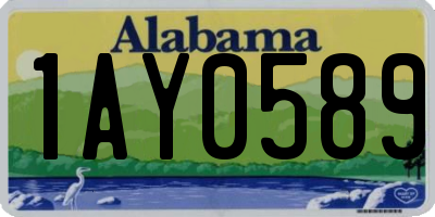 AL license plate 1AY0589