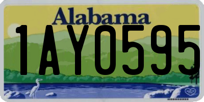 AL license plate 1AY0595