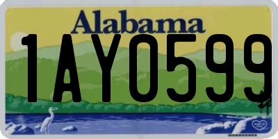 AL license plate 1AY0599