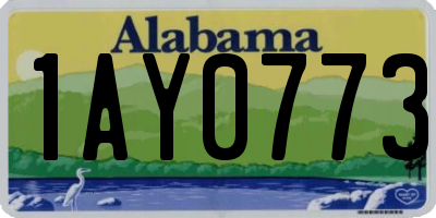 AL license plate 1AY0773