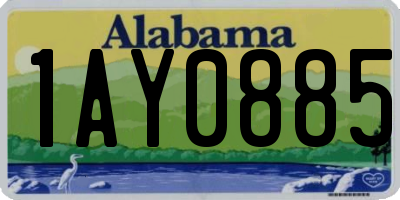 AL license plate 1AY0885