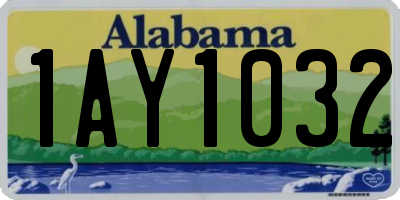 AL license plate 1AY1032