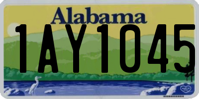 AL license plate 1AY1045