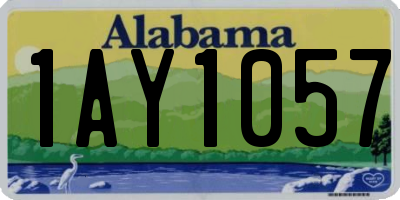 AL license plate 1AY1057