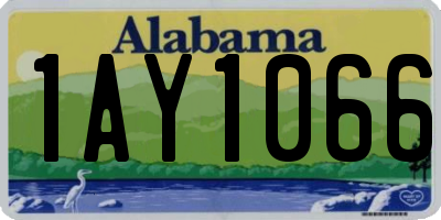 AL license plate 1AY1066