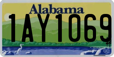 AL license plate 1AY1069