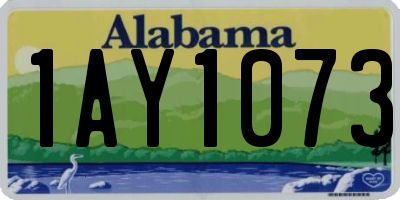 AL license plate 1AY1073