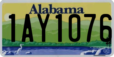 AL license plate 1AY1076