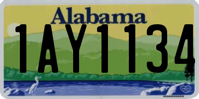 AL license plate 1AY1134