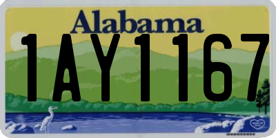 AL license plate 1AY1167