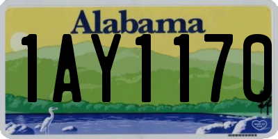 AL license plate 1AY1170