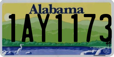 AL license plate 1AY1173