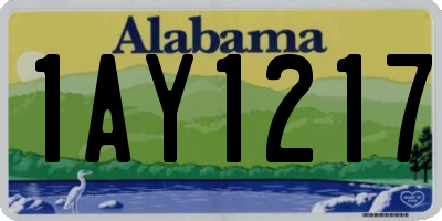 AL license plate 1AY1217