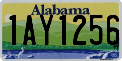 AL license plate 1AY1256