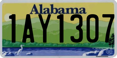 AL license plate 1AY1307