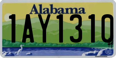 AL license plate 1AY1310