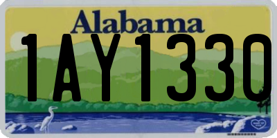 AL license plate 1AY1330