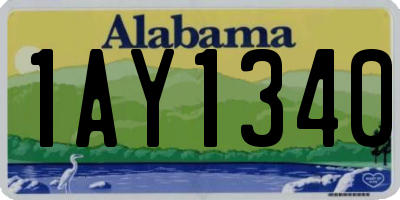 AL license plate 1AY1340